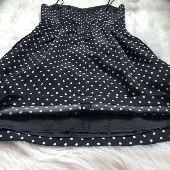 J.Crew Polka Dot Cami Flare Dress In Black - Picture 6 of 12